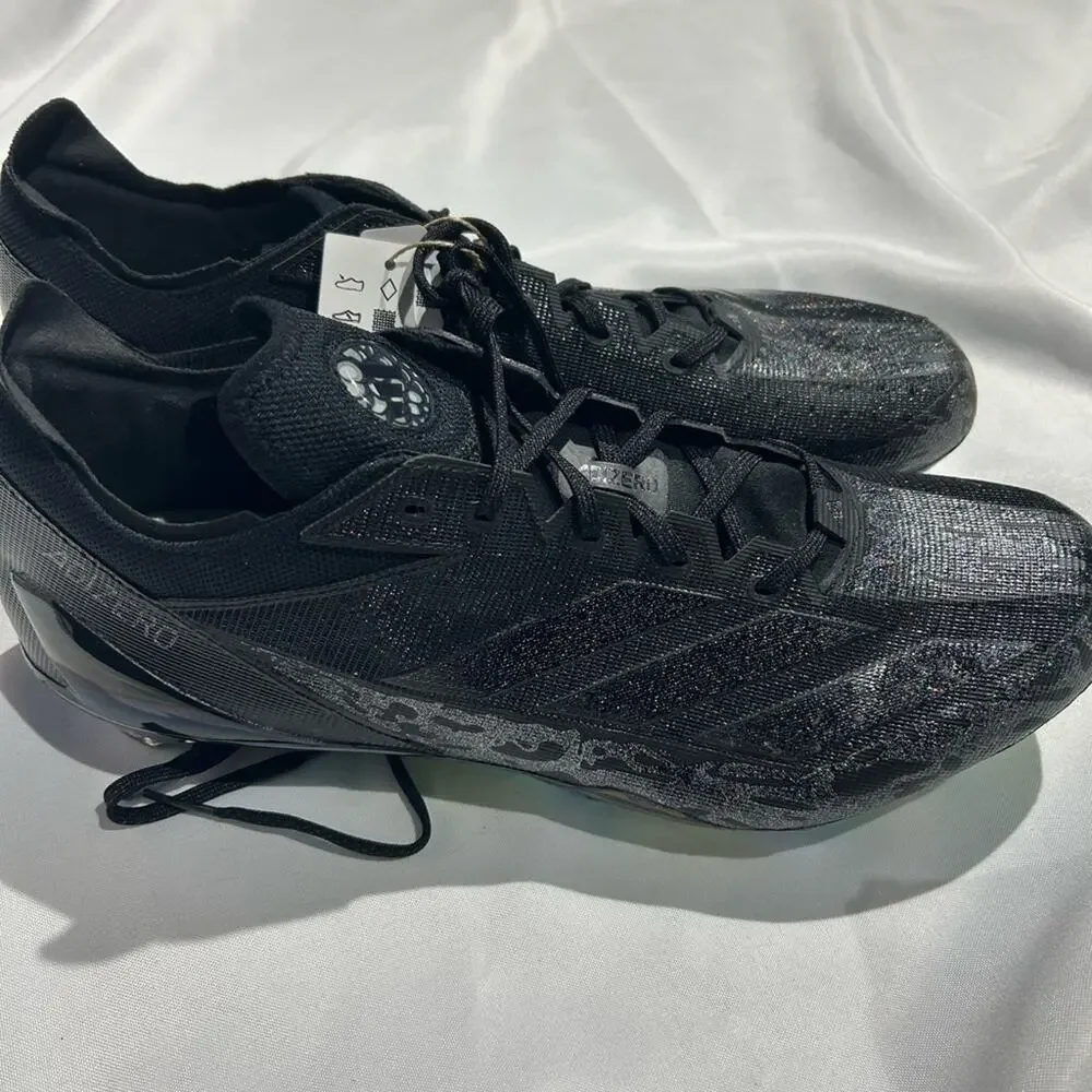 Adidas  Adizero 8.0 Sk‎ Mens Shoes, Football, Open Box- Size - 16 Black